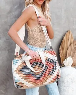 Gateway Cotton Woven Weekender Bag - LAST CHANCE -clothes Sales gatewaycottonwaovenweekenderbag12