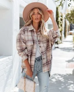 Gilroy Button Down Plaid Shacket - LAST CHANCE