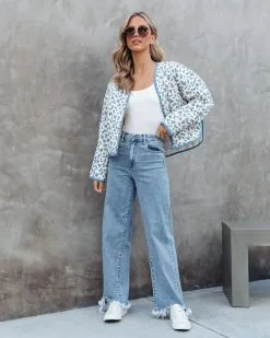 Gwen Floral Quilted Pocketed Jacket - SALE -clothes Sales gwenfloralquiltedpocketedjacket 23