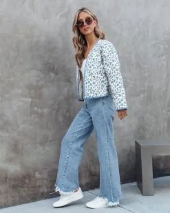 Gwen Floral Quilted Pocketed Jacket - SALE -clothes Sales gwenfloralquiltedpocketedjacket 34