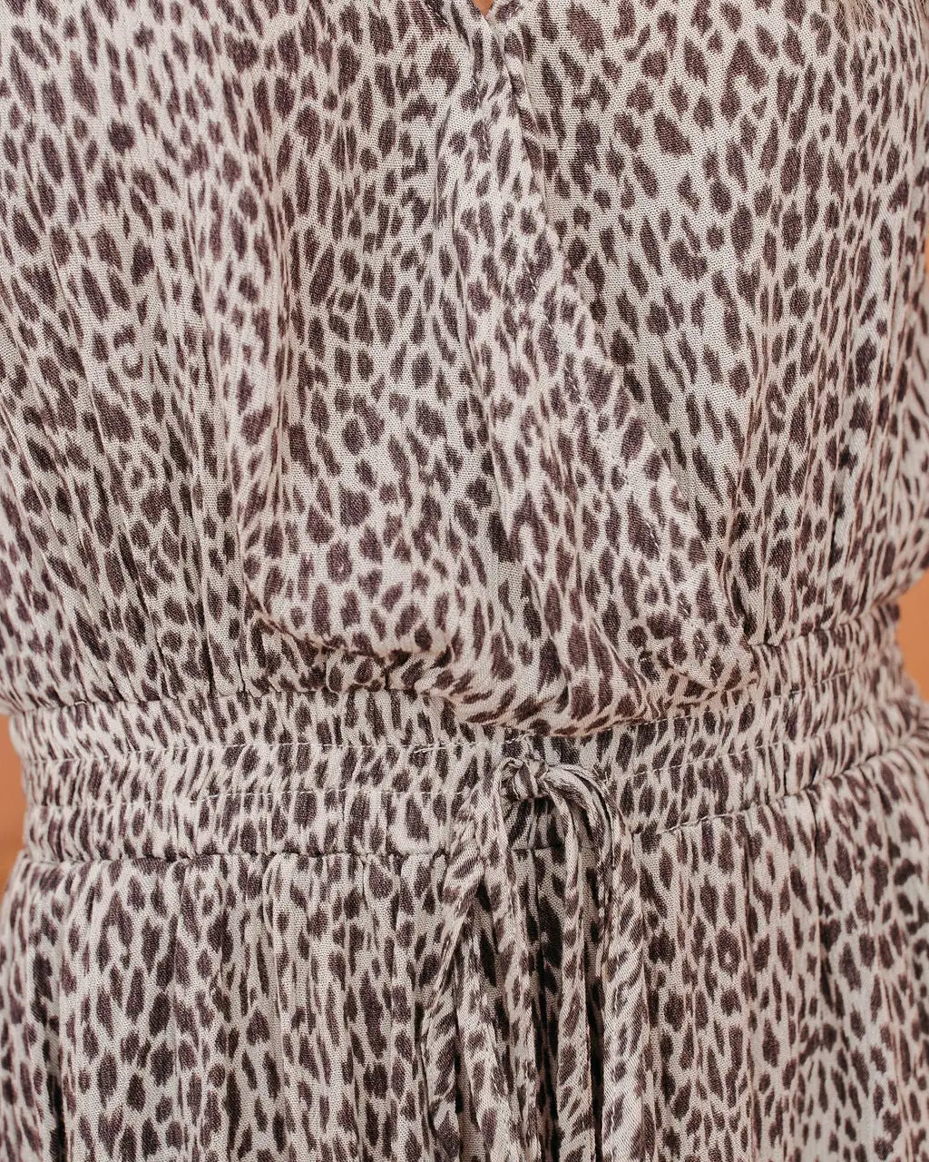Ignition Pocketed Leopard Romper - FINAL SALE 4 Ignition Pocketed Leopard Romper - FINAL SALE - Image 4