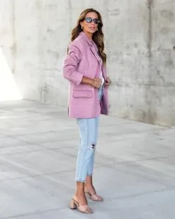 Janie Pocketed Blazer - Lilac -clothes Sales janiewoodpocketedblazerlilac 52