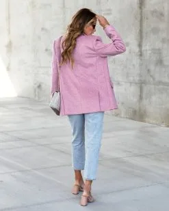 Janie Pocketed Blazer - Lilac -clothes Sales janiewoodpocketedblazerlilac 60