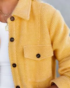 Jessika Button Down Soft Knit Shacket - Honey Gold - FINAL SALE -clothes Sales jessikabuttondownsoftknitshackethoneygold21