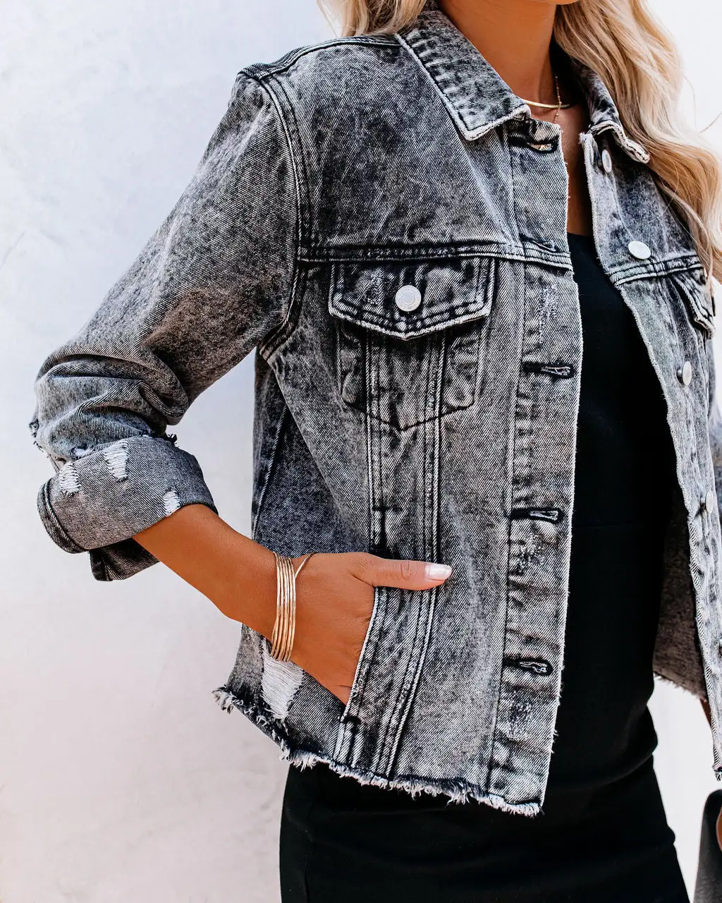 Joel Distressed Denim Jacket 5 Joel Distressed Denim Jacket - Image 5