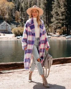 Jolie Pocketed Plaid Coat - LAST CHANCE