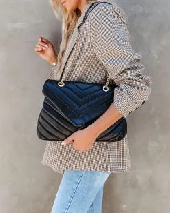 Kaisley Quilted Crossbody Shoulder Bag - Black - SALE -clothes Sales kaisleyquiltedcrossbodyshoulderbagblack11