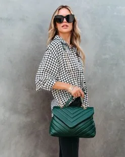 Kaisley Quilted Crossbody Shoulder Bag - Forest -clothes Sales kaisleyquiltedcrossbodyshoulderbagforest10