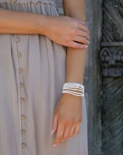 Karma Fringe Stack Bracelet - White - LAST CHANCE -clothes Sales karmafringestackbraceletwhite6