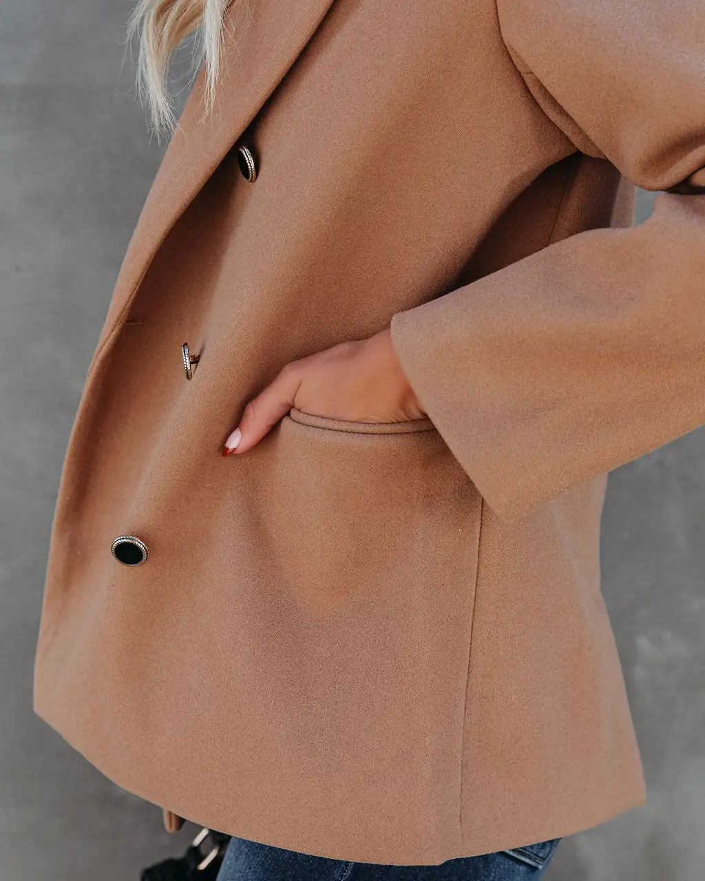 Kian Pocketed Peacoat - FINAL SALE 4 Kian Pocketed Peacoat - FINAL SALE - Image 4