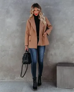 Kian Pocketed Peacoat - FINAL SALE