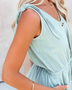Leonel Pocketed Romper - Seafoam - FINAL SALE 12 Leonel Pocketed Romper - Seafoam - FINAL SALE -clothes Sales leonelpocketedromperseafoam97