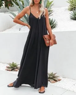 Liberada Pocketed Jumpsuit - Black - FINAL SALE 11 Liberada Pocketed Jumpsuit - Black - FINAL SALE -clothes Sales liberadapocketedjumpsuitblack95
