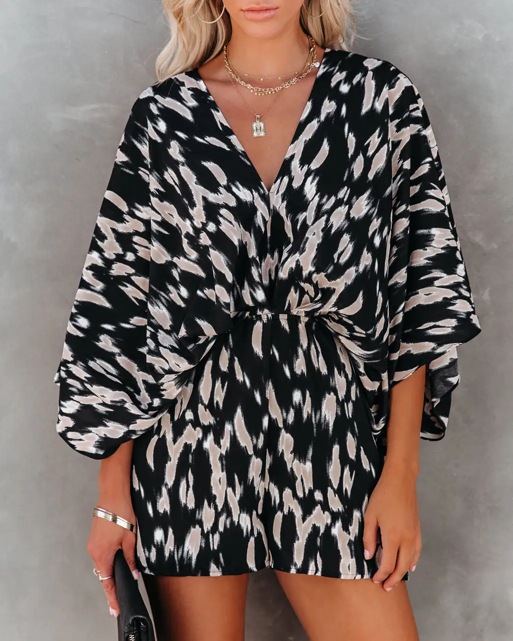 Linden Printed Kimono Romper 6 Linden Printed Kimono Romper - Image 6