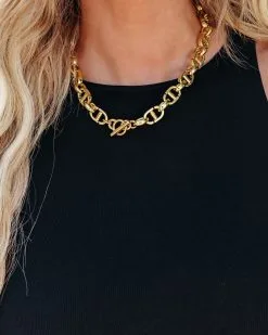 Mariner Toggle Necklace - Gold - FINAL SALE