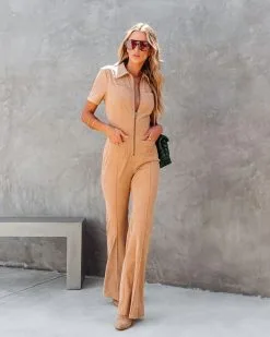 Marissa Corduroy Pocketed Jumpsuit - Camel - FINAL SALE -clothes Sales marissacorduroypocketedjumpsuitcamel48