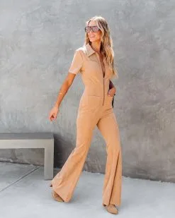 Marissa Corduroy Pocketed Jumpsuit - Camel - FINAL SALE -clothes Sales marissacorduroypocketedjumpsuitcamel58