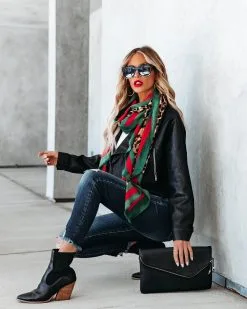 Marquette Pocketed Faux Leather Moto Jacket - Black - FINAL SALE -clothes Sales marquettepocketedfauxleathermotojacketblack43