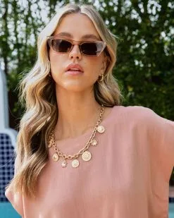 Midnight Sol Layered Charm Necklace - Gold - SALE