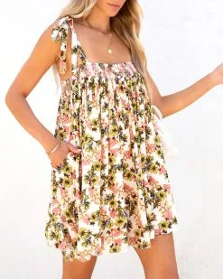 Midsummer Rendezvous Pocketed Romper - FINAL SALE -clothes Sales midsummerrendezvouspatchworkminidress113