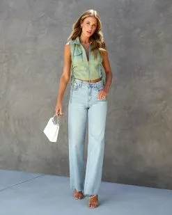 Mission Possible Cotton Utility Vest - Sage -clothes Sales missionpossiblecototnutilityvestsage11