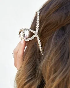 Monroe Crystal Embellished Hair Clip -clothes Sales monroecrystalembellishedhairclip131