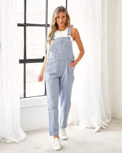 Natasha Cotton Pocketed Overalls - Blue - FINAL SALE 13 Natasha Cotton Pocketed Overalls - Blue - FINAL SALE -clothes Sales natashacottonpocketedoverallsblue7