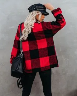 Nicolas Plaid Button Down Shacket - FINAL SALE -clothes Sales nicolasplaidbuttondownshacket20