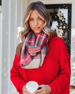Oxford Plaid Frayed Infinity Scarf - FINAL SALE -clothes Sales oxfordplaidfrayedinfinityscarf28