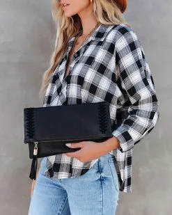 Palmero Crossbody Clutch - Black - LAST CHANCE -clothes Sales palmerocrossbodyclutchblack13