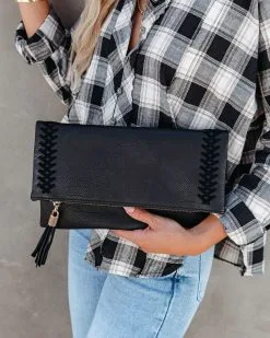 Palmero Crossbody Clutch - Black - LAST CHANCE