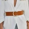 Paso Robles Gold Buckle Belt - Camel - SALE