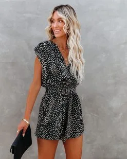 Patna Printed Belted Romper - FINAL SALE