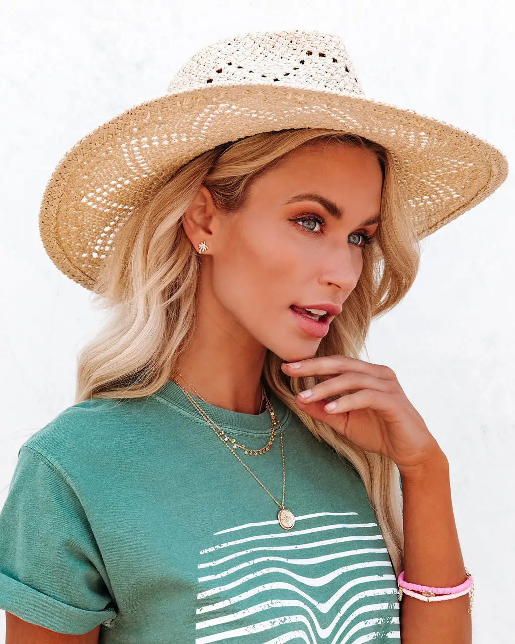 Pretty Palm Studs - Gold 4 Pretty Palm Studs - Gold - Image 4