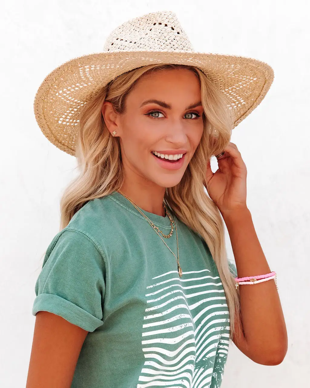 Pretty Palm Studs - Gold 3 Pretty Palm Studs - Gold - Image 3