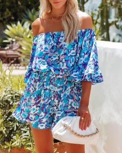 Purple Rain Off The Shoulder Romper - FINAL SALE 14 Purple Rain Off The Shoulder Romper - FINAL SALE -clothes Sales purplerainofftheshoulderromper145