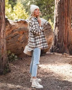 Rydell Plaid Button Down Shacket - FINAL SALE