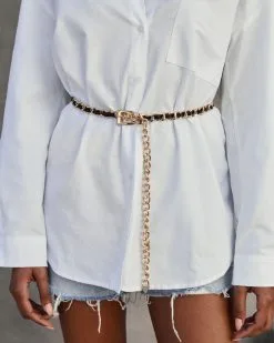 Shannon Chain Link Belt - Black