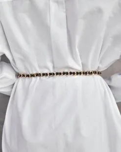 Shannon Chain Link Belt - Black -clothes Sales shannonchainlinkbeltblack 36