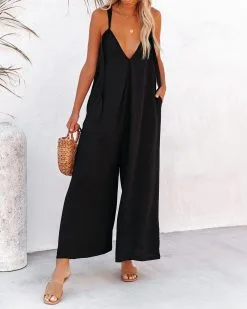 Spectacle Pocketed Wide Leg Adjustable Jumpsuit - FINAL SALE 11 Spectacle Pocketed Wide Leg Adjustable Jumpsuit - FINAL SALE -clothes Sales spectaclepocketedwidelegadjustablejumpsuit21