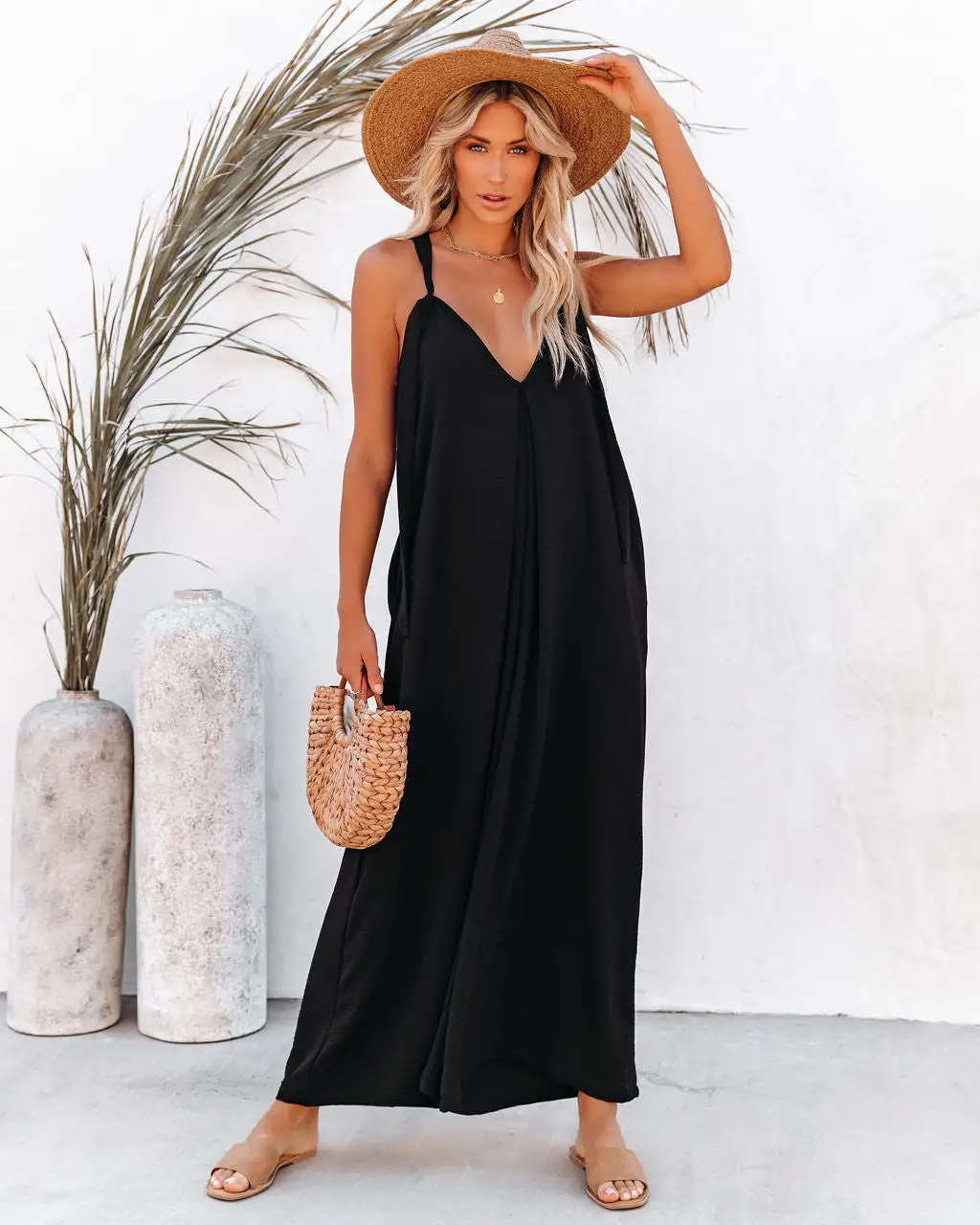 Spectacle Pocketed Wide Leg Adjustable Jumpsuit - FINAL SALE 9 Spectacle Pocketed Wide Leg Adjustable Jumpsuit - FINAL SALE - Image 9