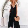 Spectacle Pocketed Wide Leg Adjustable Jumpsuit - FINAL SALE