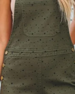 Stargazer Cotton Overalls - Olive - FINAL SALE -clothes Sales stargazercottonoverallsolive87