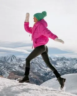 Stay Awhile Pocketed Hooded Puffer Jacket - Bright Orchid - FINAL SALE -clothes Sales stayawhilepocketedhoodedpufferjacketbrightorchid01