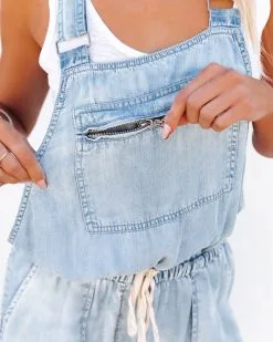 Tommy Tencel Pocketed Drawstring Overalls 13 Tommy Tencel Pocketed Drawstring Overalls -clothes Sales tommytencelpocketeddrawstringoveralls29