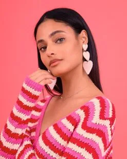 Heart To Heart Woven Earrings - White - FINAL SALE -clothes Sales unnamed 2 5a828331 d249 40fe 836d c98af65ab25f