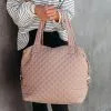 Wanderlust Quilted Weekender Bag - Nude