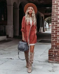 Westley Pocketed Lightweight Trench Coat - Canyon - FINAL SALE