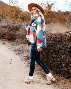 Zion Distressed Button Down Shacket - Rust - FINAL SALE -clothes Sales ziondistressedbuttondownshacketrust13