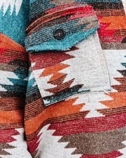 Zion Distressed Button Down Shacket - Rust - FINAL SALE -clothes Sales ziondistressedbuttondownshacketrust17